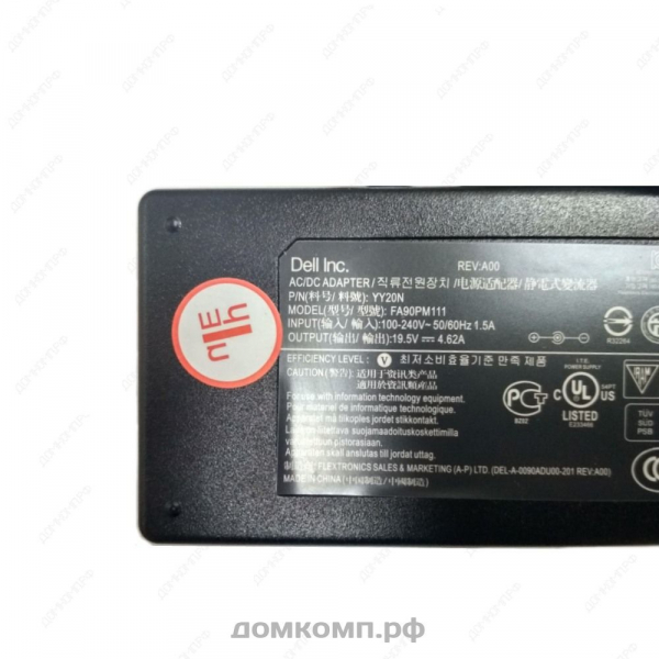 Адаптер питания сетевой Dell YY20N 90Вт (7.4 x 5.0 мм с иглой) недорого. домкомп.рф